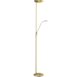 Cobra LED-uplight med læselampe i messing
