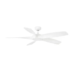Cocos L loftventilator med LED-lampe, DC, hvid