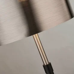Column bordlampe, skærm i sort krom