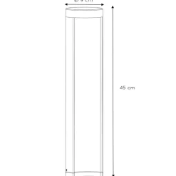 Combo LED cylinderformet sokkel, 45 cm