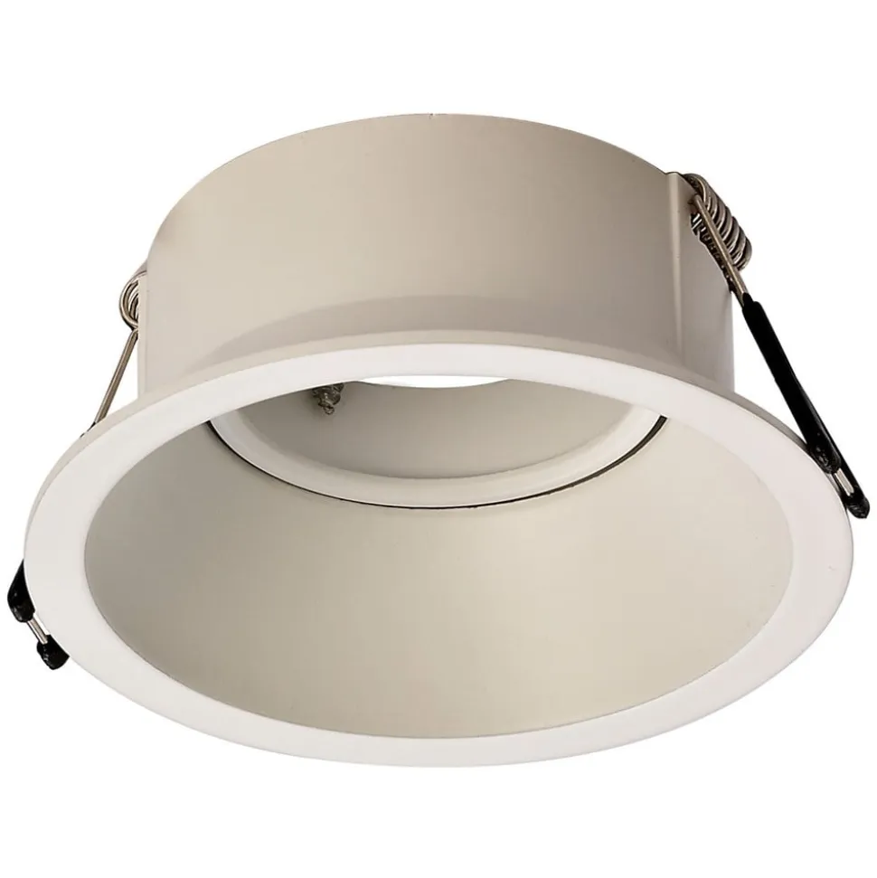 Comfort indbygningslampe, rund, mat hvid