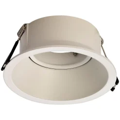 Comfort indbygningslampe, rund, mat hvid
