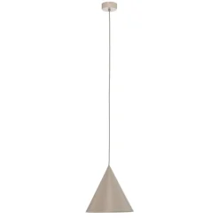 Cono pendel, enkeltlys, Ø 25 cm, beige