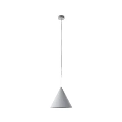 Cono pendel, hvid, Ø 25 cm, stål, enkelt lys