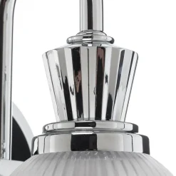 Cora LED-væglampe t. badev., glasskærm, 1 lyskilde