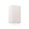 Cotton væglampe, kantet, 20 x 12 cm, beige