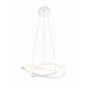 Course LED-pendel, mat hvid, 4.000 K, Ø 60 cm, metal