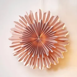 Crystal dekostjerne, papir, uden fatning, pink