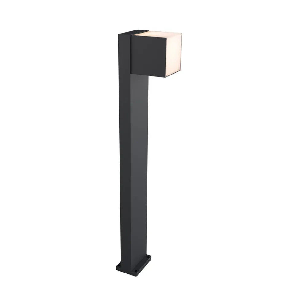 Cuba LED-gadelampe, 1 lyskilde, antracit, 3.000 K