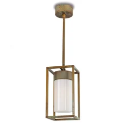 Cubic³ 3368 hængelampe antik messing/opal