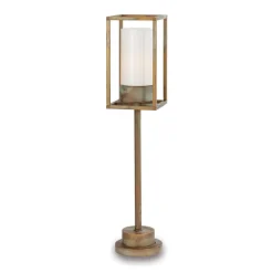 Cubic³ 3370 væglampe antik messing/opal