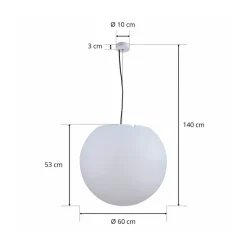 Cumulus pendel til udendørs brug, Ø 60 cm