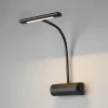 Curtis væglampe med fleksibel arm, dæmpbar, sort