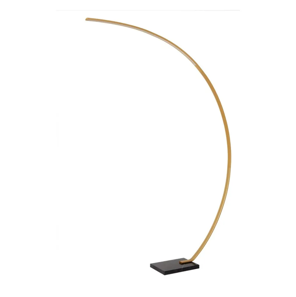Curve buelampe, mat guld, 2700 K, højde 192, dæmpbar