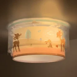 Dalber børneloftslampe Loving Deer, hjortemotiv