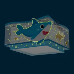 Dalber Little Shark loftlampe, havmotiv 1 lyskilde