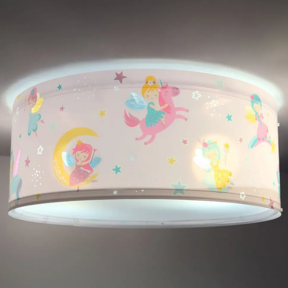 Dalber loftlampe Fairy Dreams, flerfarvet, 2 lyskilder
