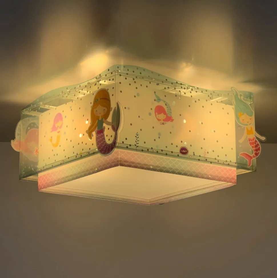 Dalber Mermaids loftlampe, havfruer, 1 lyskilde