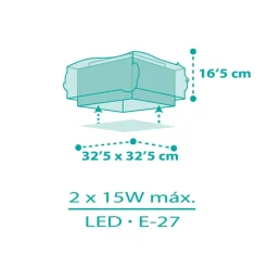 Dalber Mermaids loftlampe, havfruer, 1 lyskilde