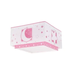 Dalber Moonlight loftlampe børneværelse, 1 lk pink