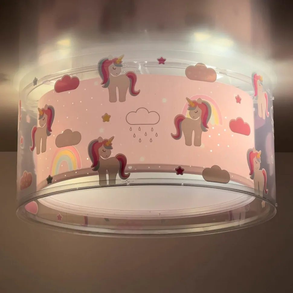 Dalber Unicorns loftlampe enhjørningmotiv, 1 lk