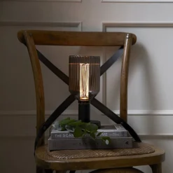 Decoled LED-pære E27 1 W 2.000 K røggrå