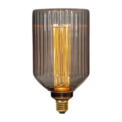 Decoled LED-pære E27 1 W 2.000 K røggrå