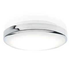 Decor Walther Glow LED-loftlampe, krom, Ø28 cm