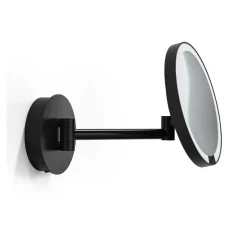 Decor Walther Look Plus 7X LED-vægspejl, sort