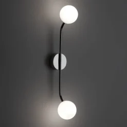 Decor Walther Pep væglampe, 2 lyskilder, sort