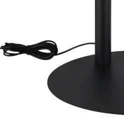 Della LED-gulvlampe, højde 190 cm, sort/mørkegrå, metal
