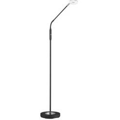 Dent LED-gulvlampe, kan dæmpes, CCT, 1 lk., sort
