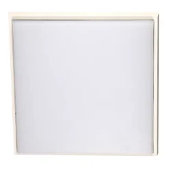 Desdy LED udendørs loftlampe, 30 x 30 cm, hvid