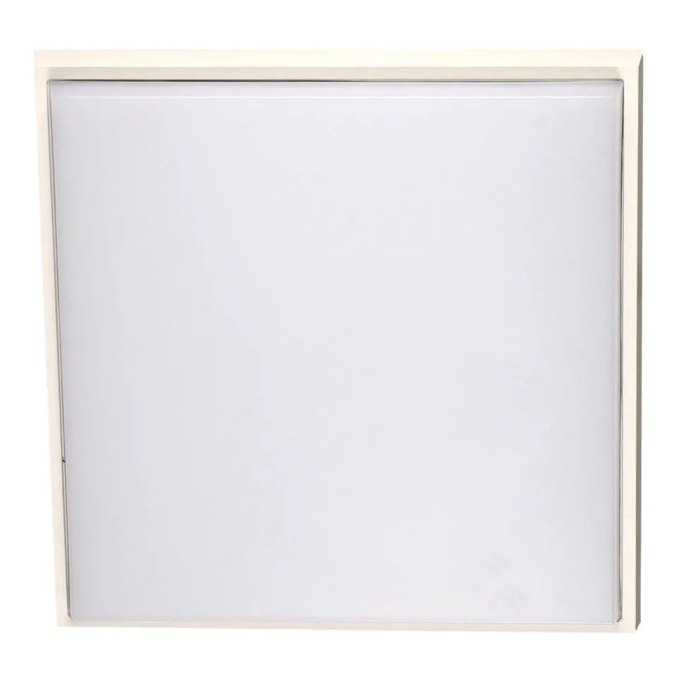 Desdy LED udendørs loftlampe, 30 x 30 cm, hvid