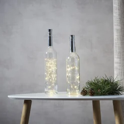 Dew Drops lyskæde til flasker, 75 cm, sølv