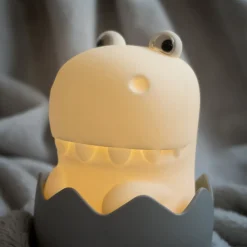 Diggy Dino LED-natbordslampe, USB, RGBW