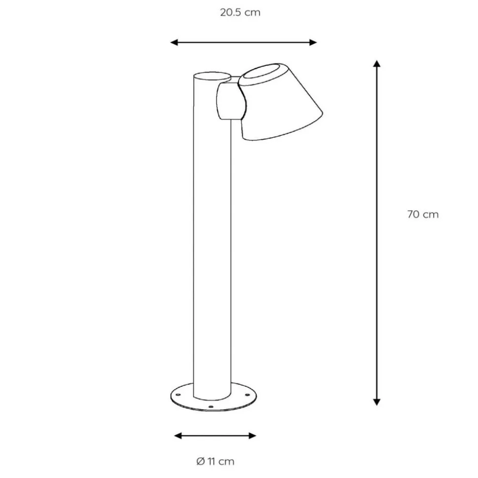 Dingo hvid LED-pendellampe med GU10 LED