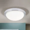 Diskret MINEA loftlampe Ø 32 cm i krom