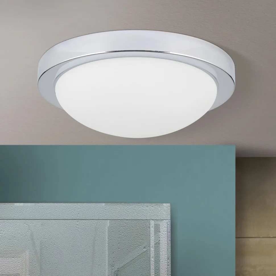 Diskret MINEA loftlampe Ø 32 cm i krom