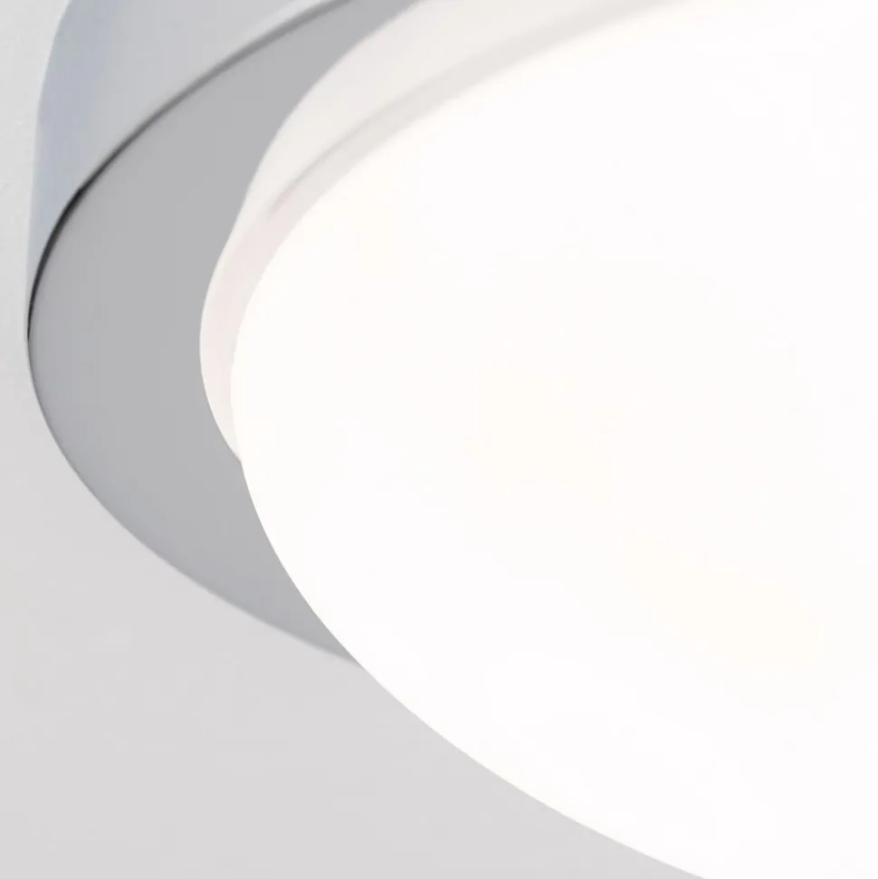 Diskret MINEA loftlampe Ø 32 cm i krom