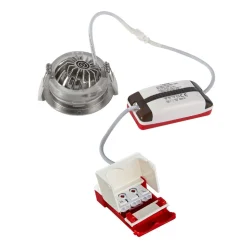DL6809 LED-downlight, rundt, nikkel