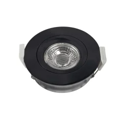 DL6809 LED-downlight, rundt, sort