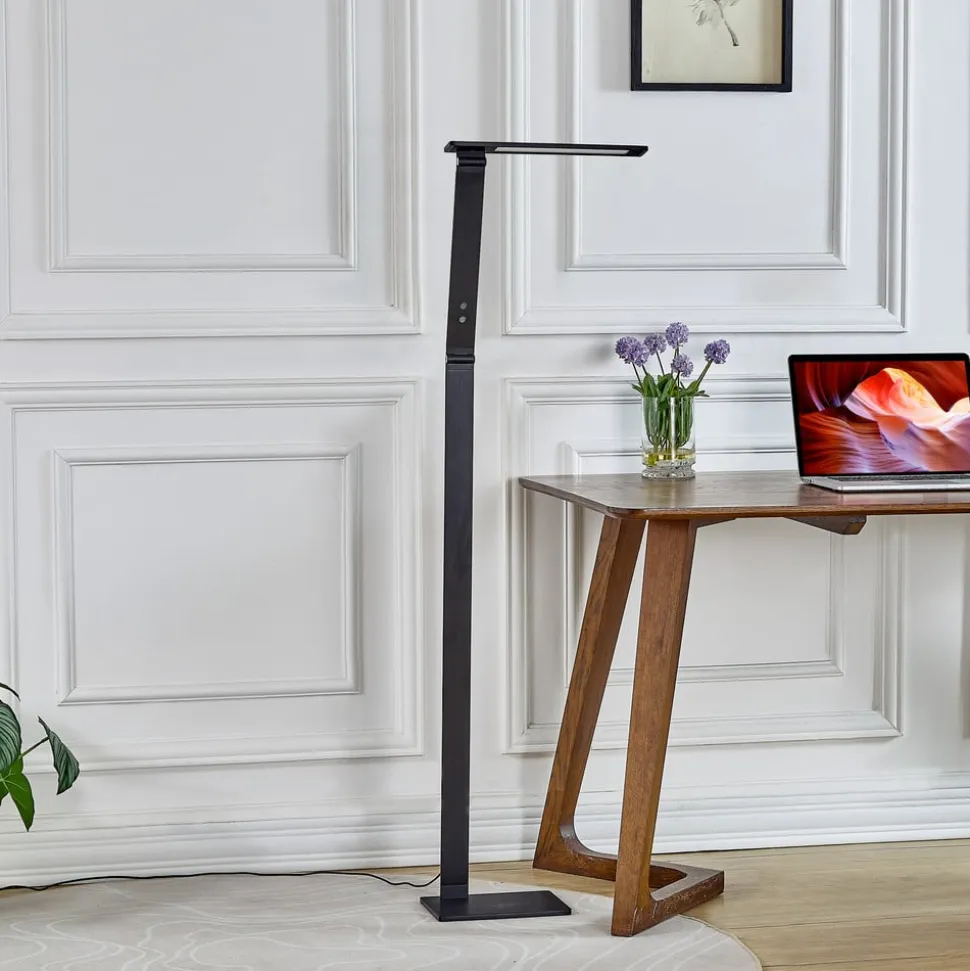 Dæmpbar LED gulvlampe Salome, variabel lysfarve