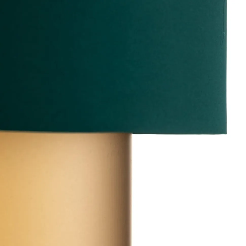 Dorina hængelampe, grøn/guld Ø 60cm