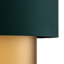 Dorina hængelampe, grøn/guld Ø 50cm