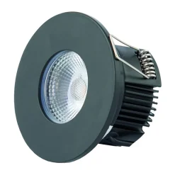 DOTLUX MULTIsun LED indbygningslampe, rund, sort