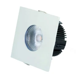 DOTLUX MULTIsun LED indbygningslampe kantet, alu