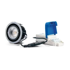 DOTLUX MULTIsun LED indbygningslampe kantet, krom
