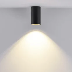 Downlight CAN, sort, IP20, Ø 6 cm, metal, GU10