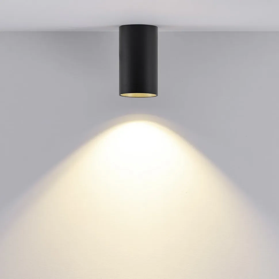 Downlight CAN, sort, IP20, Ø 6 cm, metal, GU10